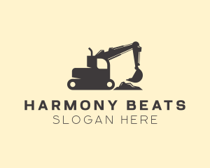 Construction Excavator Heavy Equipment  Logo