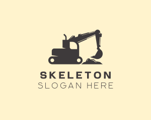 Construction Excavator Heavy Equipment  Logo