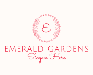 Floral Wreath Florist Boutique logo design