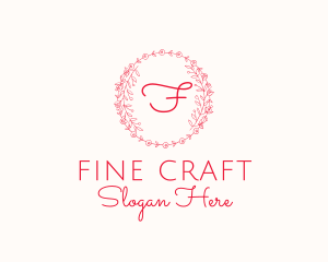 Floral Wreath Florist Boutique logo design