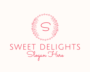 Floral Wreath Florist Boutique logo design