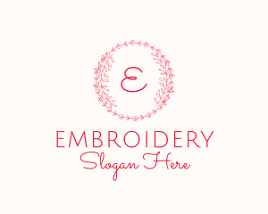 Floral Wreath Florist Boutique logo design