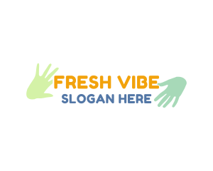 Youthful - Colorful Hand Wordmark logo design