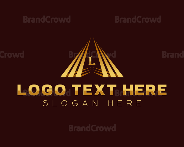 Corporate Industrial Pyramid Logo