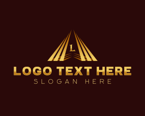 Firm - Corporate Industrial Pyramid logo design