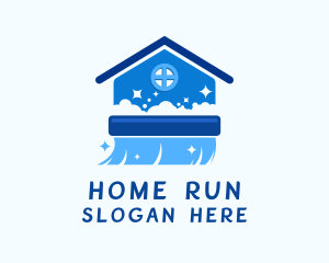 Broom Home Cleaning  logo design