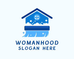 Homemaking - Broom Home Cleaning logo design