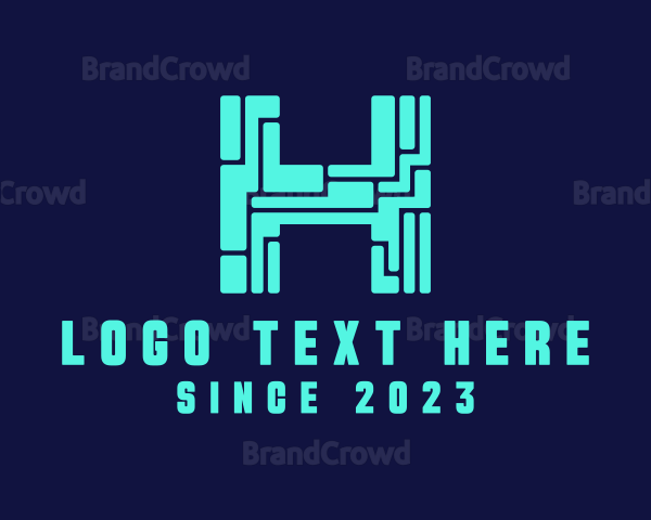Digital Tech Letter H Logo