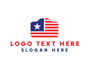 American - Star Stripes Photography logo design