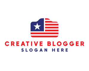 Blogger - Star Stripes Photography logo design