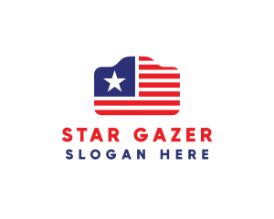 Star Stripes Photography logo design