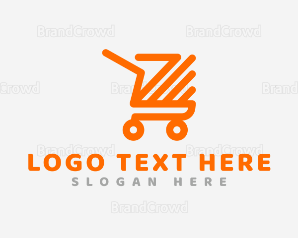 Shopping Cart Arrow Logo