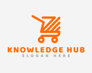 Online Shopping - Shopping Cart Arrow logo design