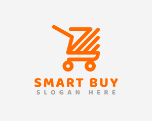 Buy - Shopping Cart Arrow logo design