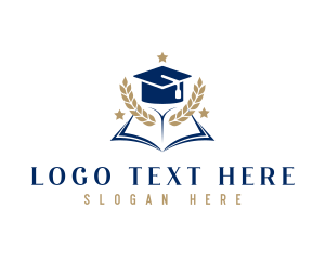 Wreath - Graduation Book Wreath logo design