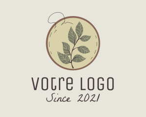 Botanical - Botanical Leaf Embroidery logo design
