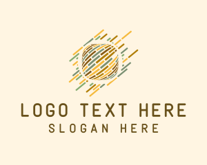 Solar Panel - Abstract Digital Globe logo design