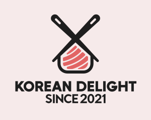 Korean - Sushi Bar House logo design