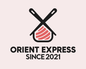Orient - Sushi Bar House logo design