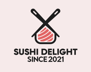 Sushi Bar House  logo design