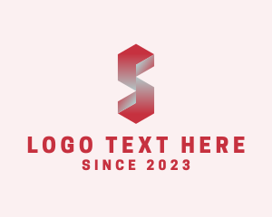 Modern - Modern Digital 3D Letter S logo design