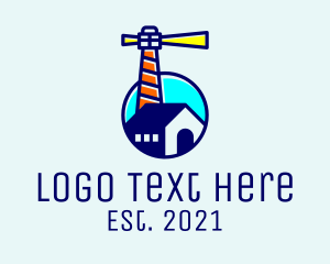 Sailing - Lighthouse Tower Property logo design