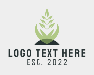 Ecosystem - Farming Hand Plant logo design