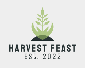 Farming Hand Plant  logo design