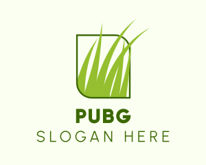 Green Grass Lawn Logo