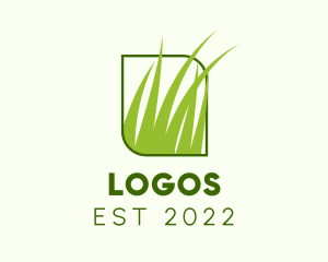 Field - Green Grass Lawn logo design