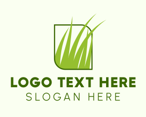 Green Grass Lawn Logo