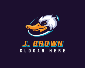 Online Gaming - Duck Gaming Mascot logo design
