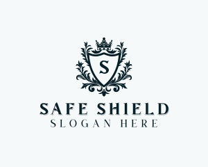 Stylish Royalty Shield logo design