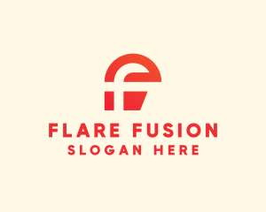 Digital Modern Letter F logo design