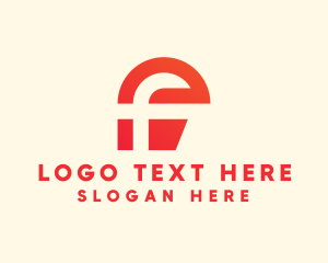 Jagged - Digital Modern Letter F logo design