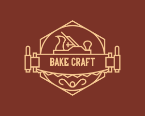 Woodworker Crafting Saw Badge logo design