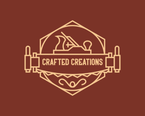 Woodworker - Woodworker Crafting Saw Badge logo design