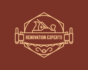 Remodeler - Woodworker Crafting Saw Badge logo design