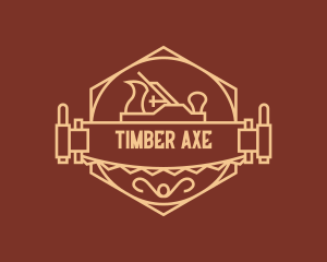 Woodworker Crafting Saw Badge logo design