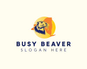 New York Beaver Animal logo design