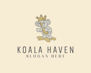Koala - Royal Koala King logo design