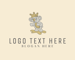 Toy Store - Royal Koala King logo design