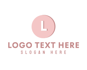 Friendly - Modern Pink Lettermark logo design