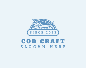 Cod - Saltwater Fish Salmon logo design