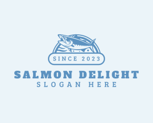 Salmon - Saltwater Fish Salmon logo design