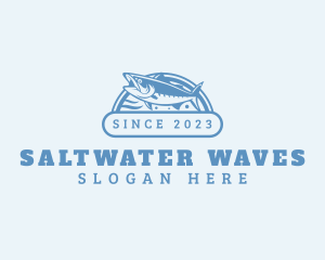 Saltwater - Saltwater Fish Salmon logo design