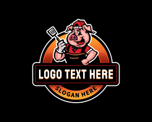 Barbecue Pig Grill Logo