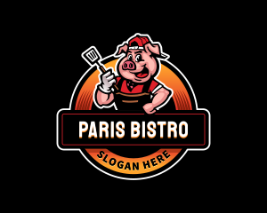 Barbecue Pig Grill logo design