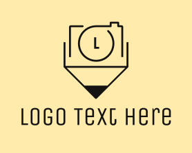 Photograph - Camera Pencil logo design