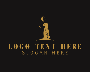 South Africa - Midnight Meerkat Animal logo design